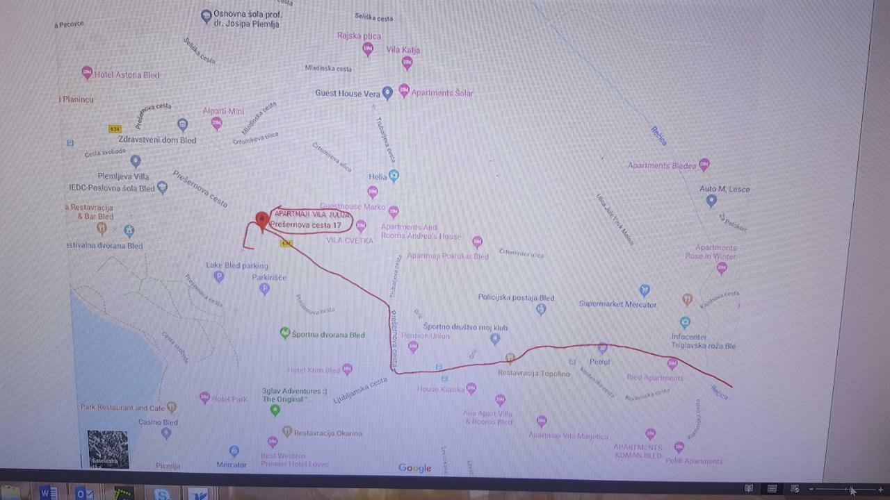 Vila Julija Блед Экстерьер фото
